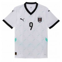 Camiseta Austria Marcel Sabitzer #9 Segunda Equipación Replica Eurocopa 2024 para mujer mangas cortas